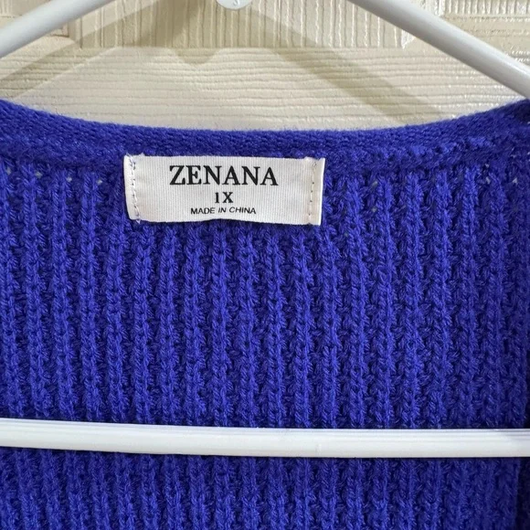 Zenana Outfitters Royal Blue Sweater - Picture 4 of 4